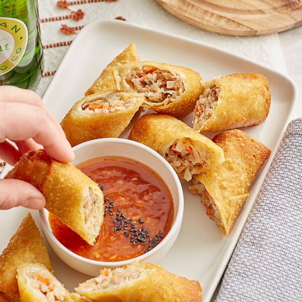 The Gourmet Egg Roll Co. 3 oz. Vegetable Egg Roll - 60/Case