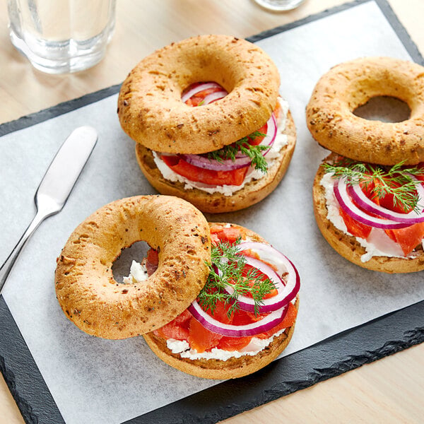 Schar Gluten-Free Everything Pre-Sliced Bagel 4-Count - 4/Case