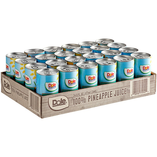 Dole Pineapple Juice 6 fl. oz. - 24/Case
