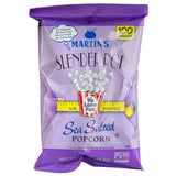 Martin's Trim Pop Air Popped Sea Salted Popcorn 0.7 oz. Bag - 60/Case