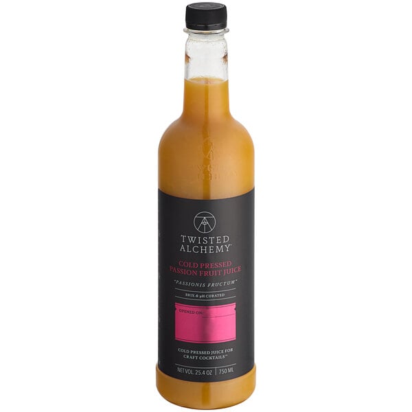 Twisted Alchemy Cold-Pressed Passion Fruit 100% Fruit Juice 25 oz.