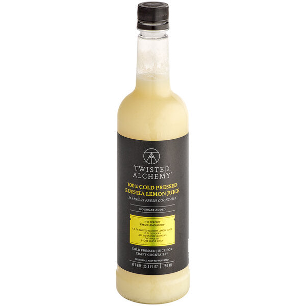 Twisted Alchemy Cold-Pressed Eureka Lemon 100% Fruit Juice 25 oz.