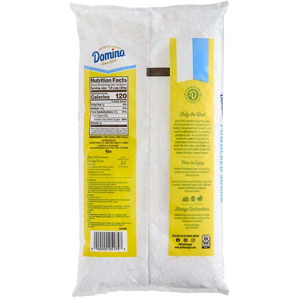 Domino 2 lb. 10X Confectioners Powdered Sugar - 12/Case