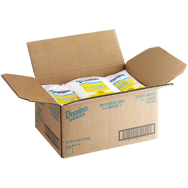 Domino 2 lb. 10X Confectioners Powdered Sugar - 12/Case