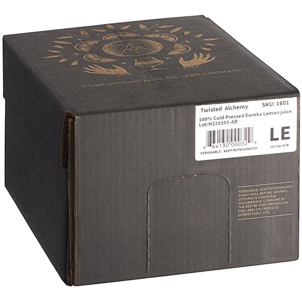 Twisted Alchemy Cold-Pressed Eureka Lemon 100% Fruit Juice Bag in Box 338 oz.