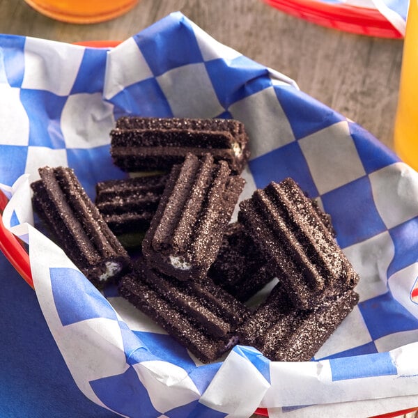 Hola Churros 2" Creme Filled Mini Oreo Churro Bites with Sugar Topping - 200/Case
