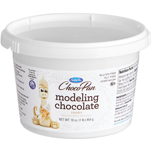 Satin Ice ChocoPan 1 lb. Ivory Modeling Chocolate
