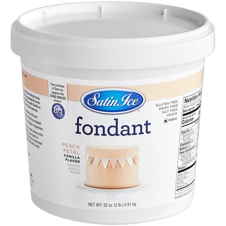 Satin Ice 2 lb. Peach Vanilla Rolled Fondant Icing