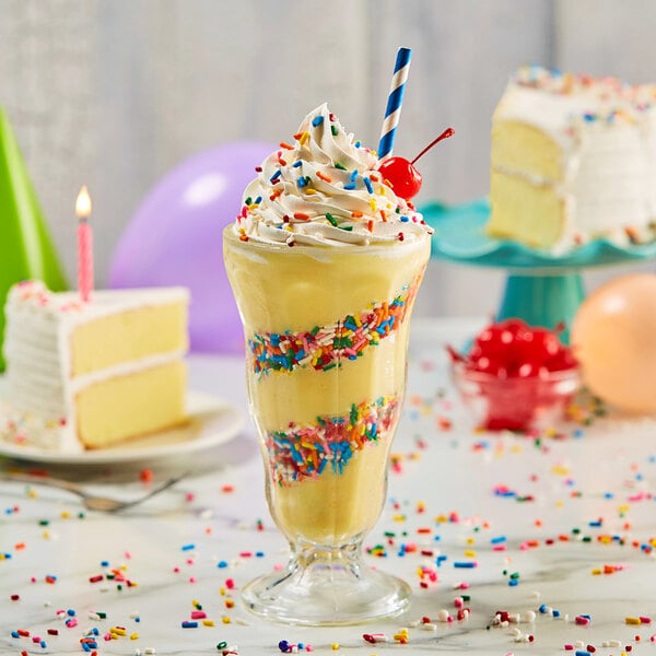 Frostline Birthday Cake Soft Serve Ice Cream Mix 6 lb. - 6/Case