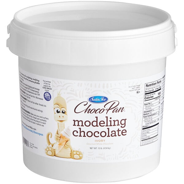 Satin Ice ChocoPan 10 lb. Ivory Modeling Chocolate