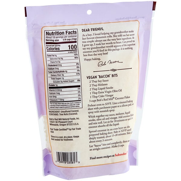 Bob's Red Mill Unsweetened Coconut Flakes 10 oz.