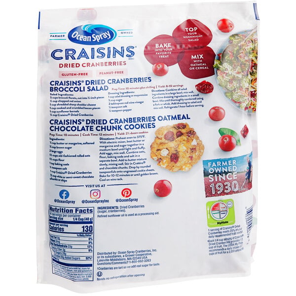 Ocean Spray Craisins Original Dried Cranberries 48 oz.