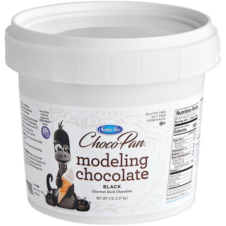 Satin Ice ChocoPan 5 lb. Black Modeling Chocolate