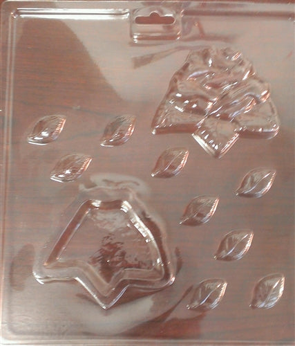 Rose Pour Box Flowers Chocolate Mold