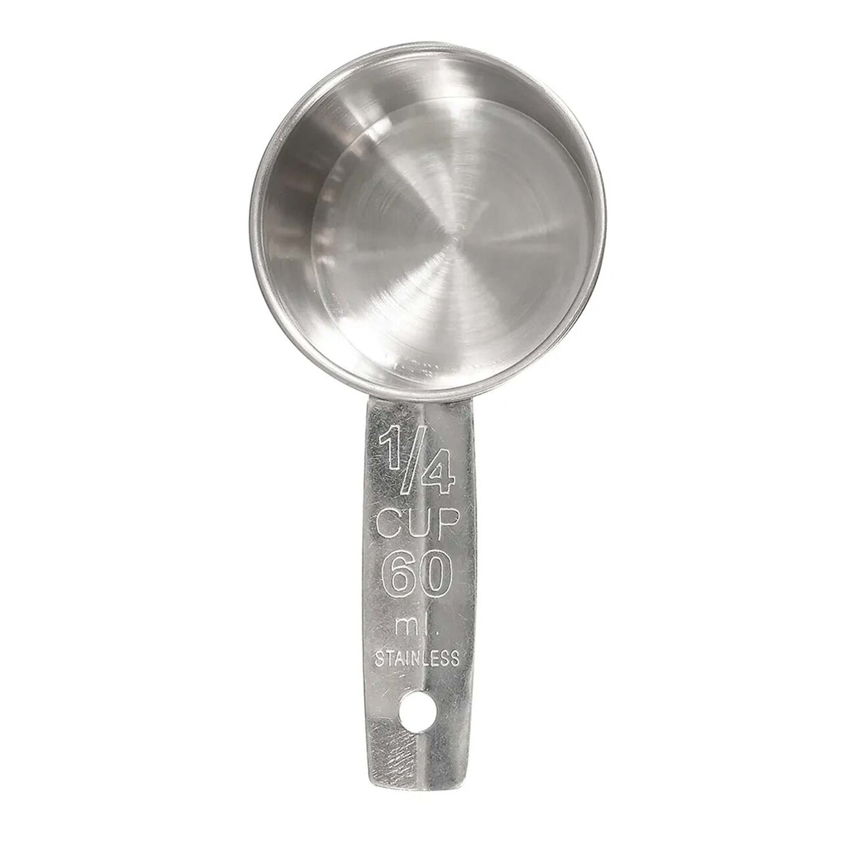 ¼ Cup Measuring Cup Stainless Steel, Graduated Interior & Exterior