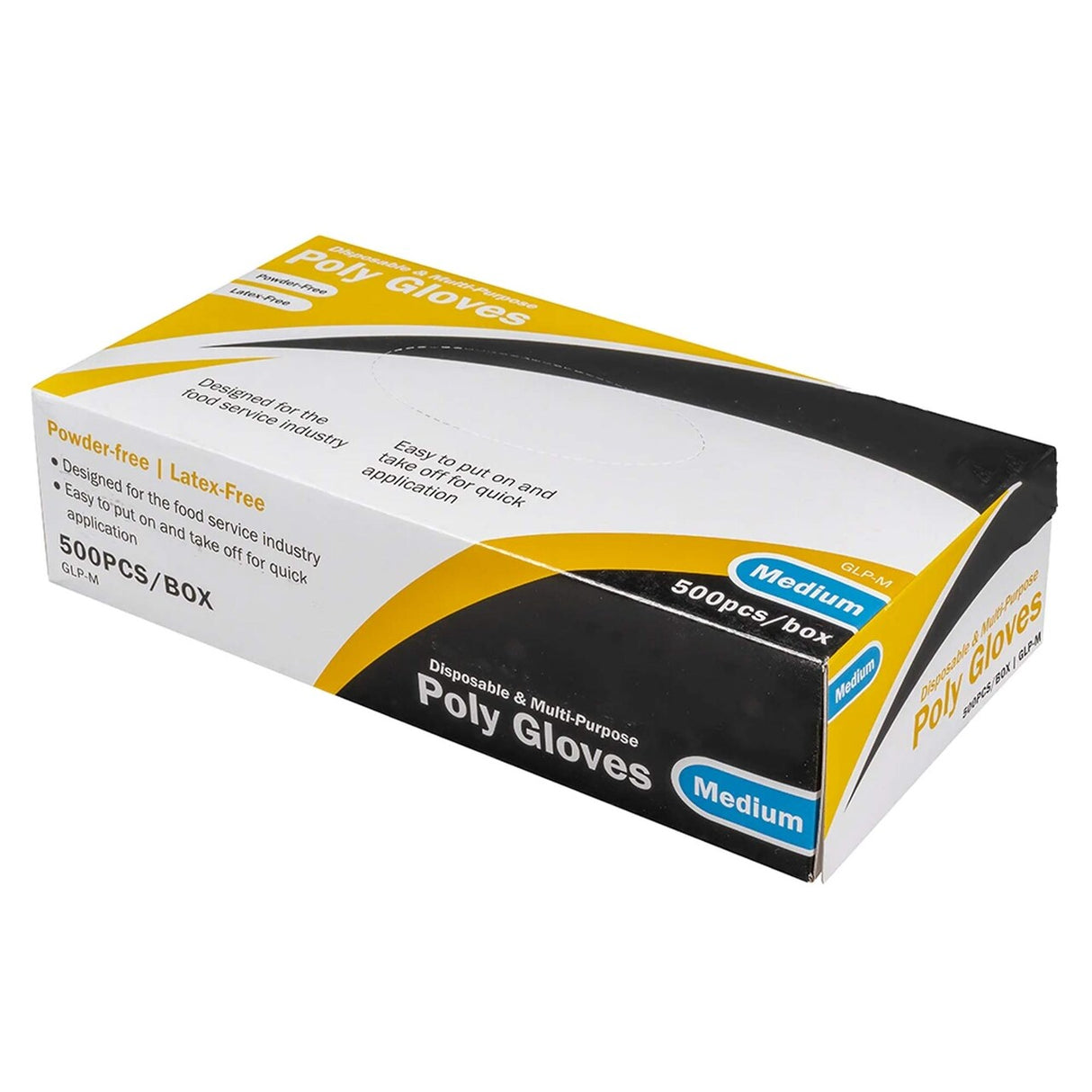 Disposable Textured Polyethylene Gloves Medium Clear