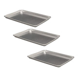 18" x 13" x 1" Half Size Sheet Pan 18 Gauge Aluminum Reinforced Closed Bead Rim