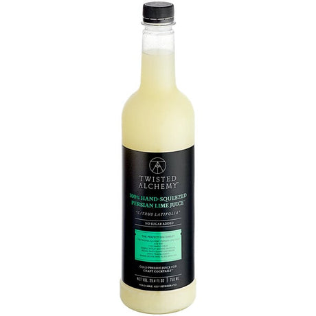 Twisted Alchemy Cold-Pressed Persian Lime 100% Fruit Juice 25 oz. - 6/Case