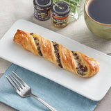 Gourmand Pastries Ready-to-Bake Chocolate Custard Butter Twist 3.17 oz. - 50/Case