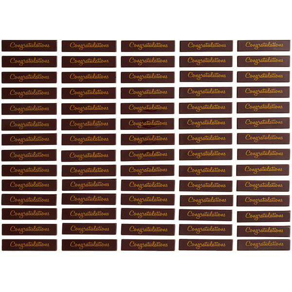 Chocolatree Congratulations Chocolate Decoration - 70/Box
