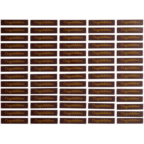 Chocolatree Congratulations Chocolate Decoration - 70/Box