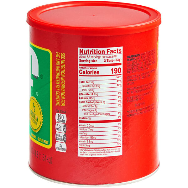 Jif Creamy Peanut Butter 4 lb. - 6/Case