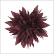 Brown Fabric Flower Brooch