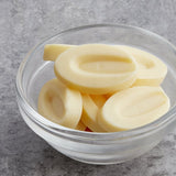 Valrhona Ivoire 35% White Chocolate Feve 6.6 lb. - 3/Case