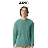 Comfort Colors® Garment-Dyed Heavyweight Crewneck Long Sleeve Pocket T-Shirt