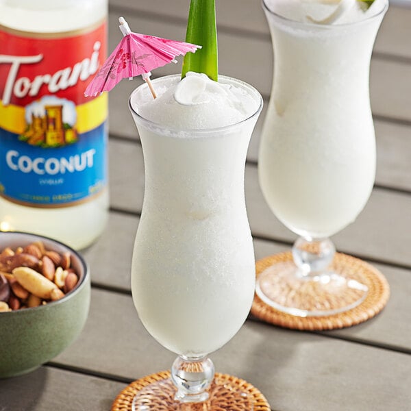 Torani Coconut Flavoring Syrup 750 mL Glass Bottle