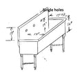 Custom Made Commercial Hand Sink Stainless Steel 5 Feet Wide