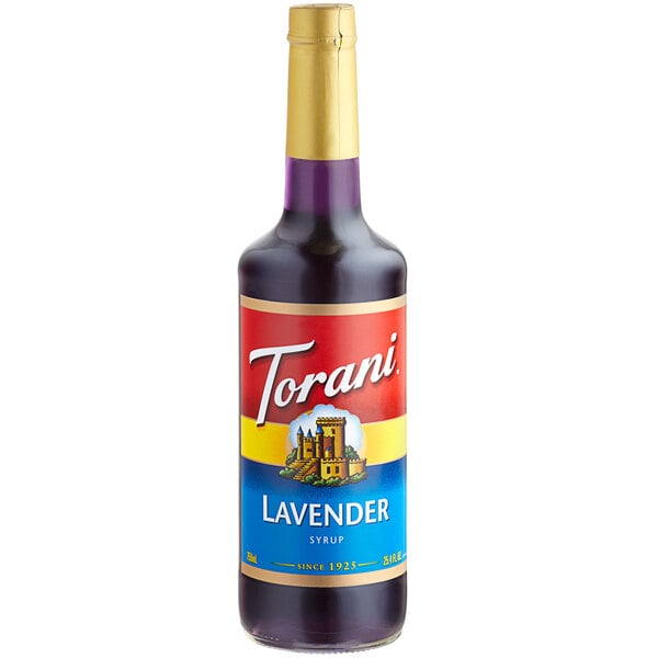 Torani Lavender Flavoring Syrup 750 mL Glass Bottle