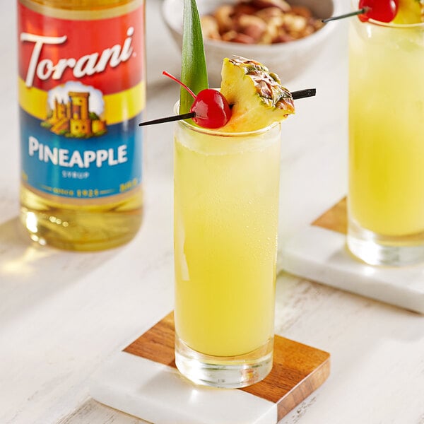 Torani Pineapple Flavoring / Fruit Syrup 750 mL Glass Bottle