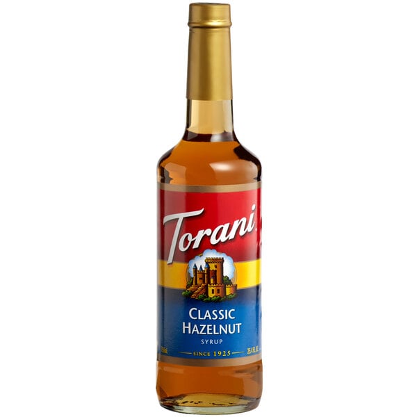 Torani Classic Hazelnut Flavoring Syrup 750 mL Glass Bottle