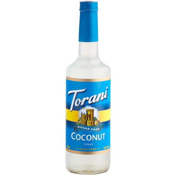 Torani Sugar-Free Coconut Flavoring Syrup 750 mL Glass Bottle