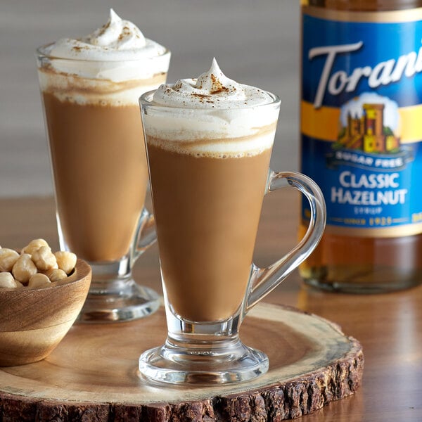 Torani Sugar-Free Classic Hazelnut Flavoring Syrup 750 mL Glass Bottle