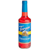 Torani Sugar-Free Strawberry Flavoring / Fruit Syrup 750 mL Glass Bottle