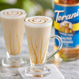 Torani Sugar-Free Salted Caramel Flavoring Syrup 750 mL Glass Bottle
