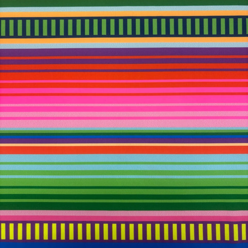 1 Yard Bold Rainbow Striped Stretch Spandex Fabric for Swimwear and Activewear 58"/60" Width