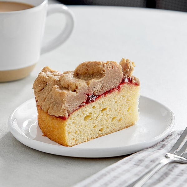 Hahn's Bakery Raspberry German Crumb Cake 2.5 lb. - 2/Case
