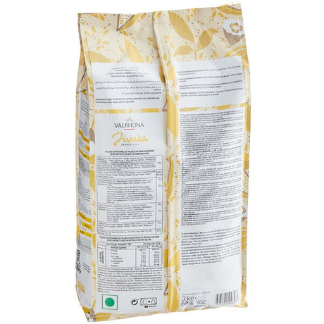 Valrhona Jivara 40% Milk Chocolate Feve 6.6 lb. - 3/Case