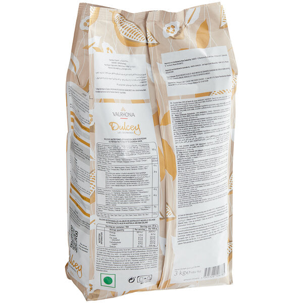 Valrhona Dulcey 35% Blond Chocolate Feve 6.6 lb.