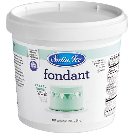 Satin Ice 2 lb. Pastel Green Vanilla Rolled Fondant Icing
