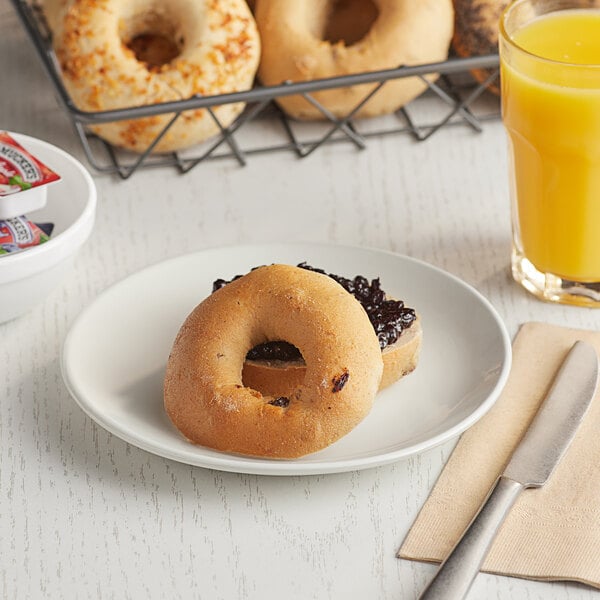 The Greater Knead Gluten-Free Cinnamon Raisin Bagel 4.5 oz. - 36/Case