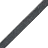 Dark Gray Stretch Velvet Ribbon - 0.625"