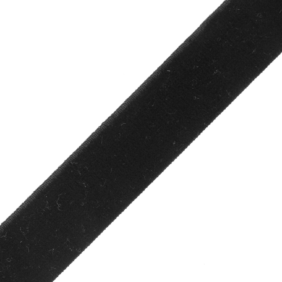 Black Stretch Velvet Ribbon - 0.625"