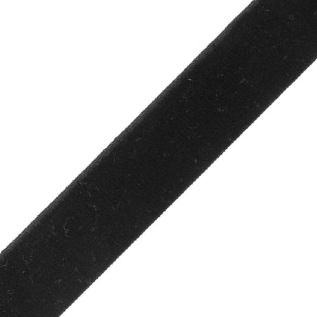 Black Stretch Velvet Ribbon - 0.625"