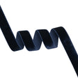 Stretch Velvet Ribbon Trim Made in Italy - 0.625" - Navy - Gislaine Collection