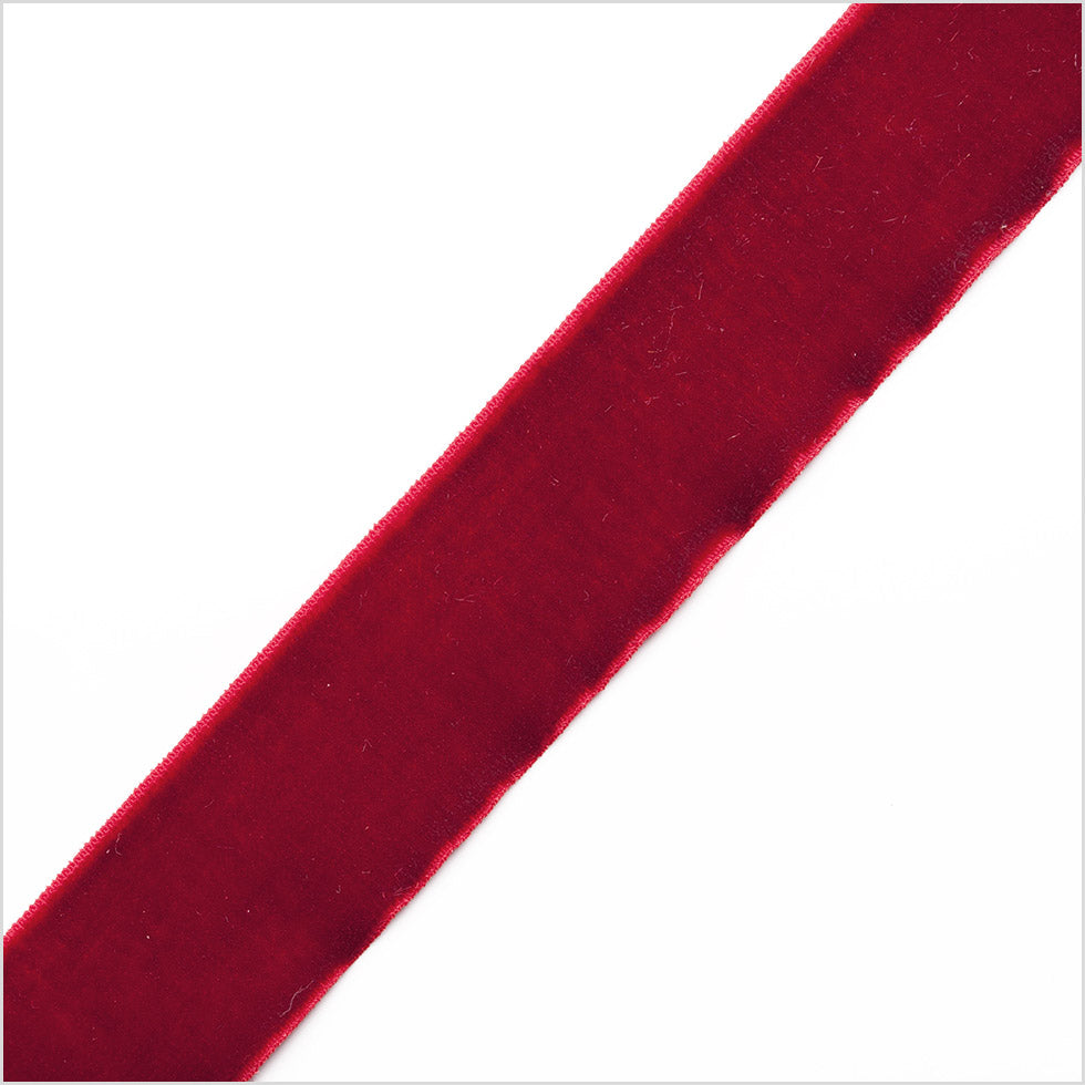 Red Stretch Velvet Ribbon - 0.875"
