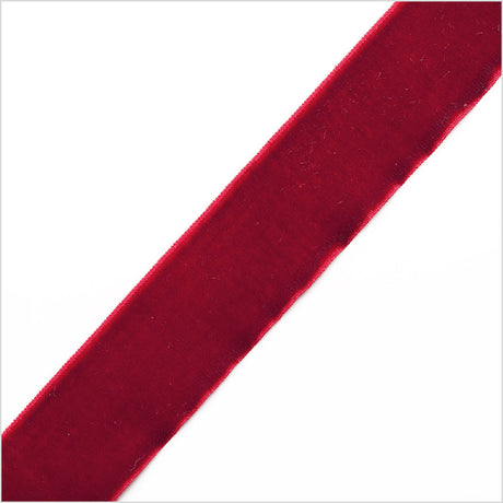 Red Stretch Velvet Ribbon - 0.875"